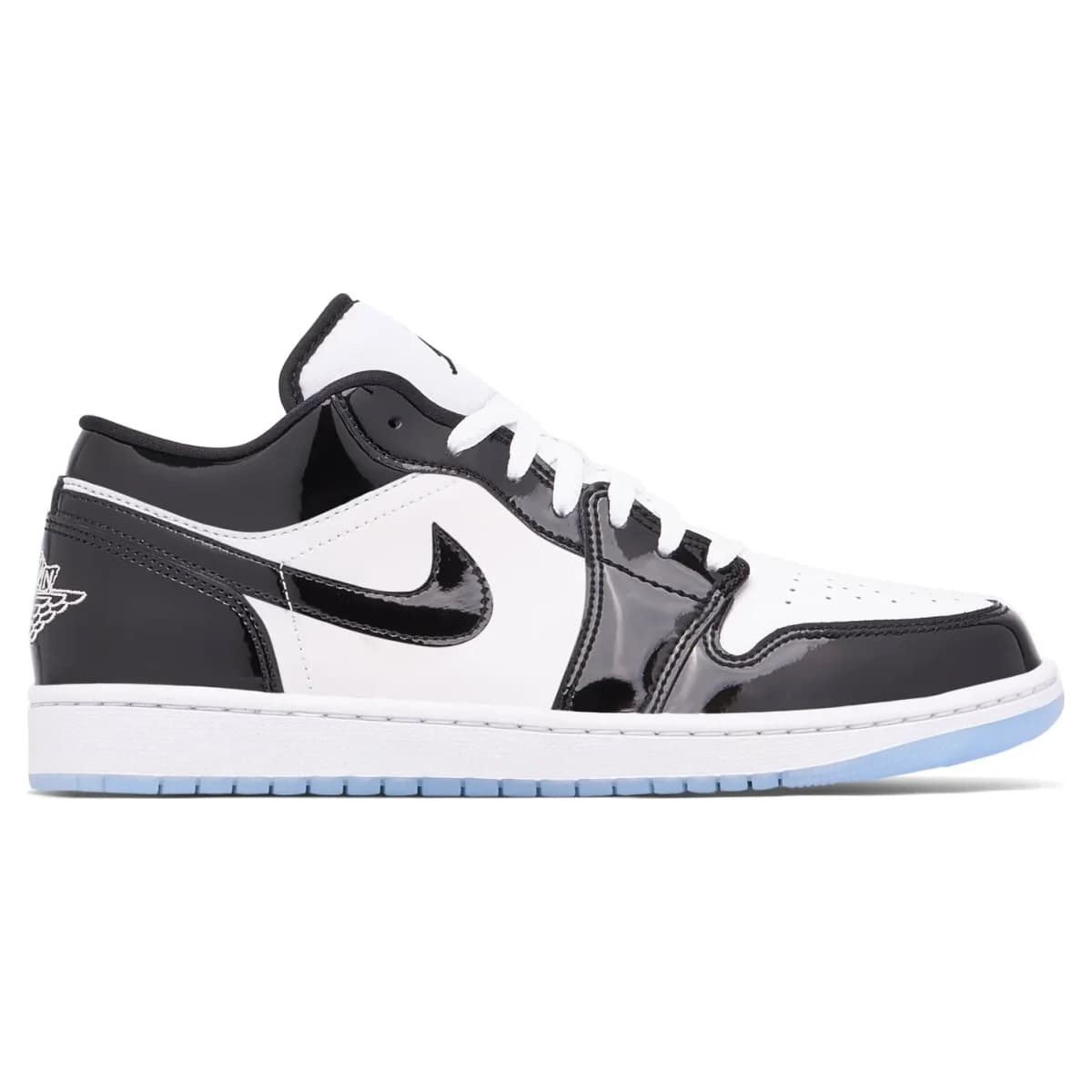 Air Jordan 1 Low Concord. Vista 1 del modelo. Imagen de catálogo del producto.