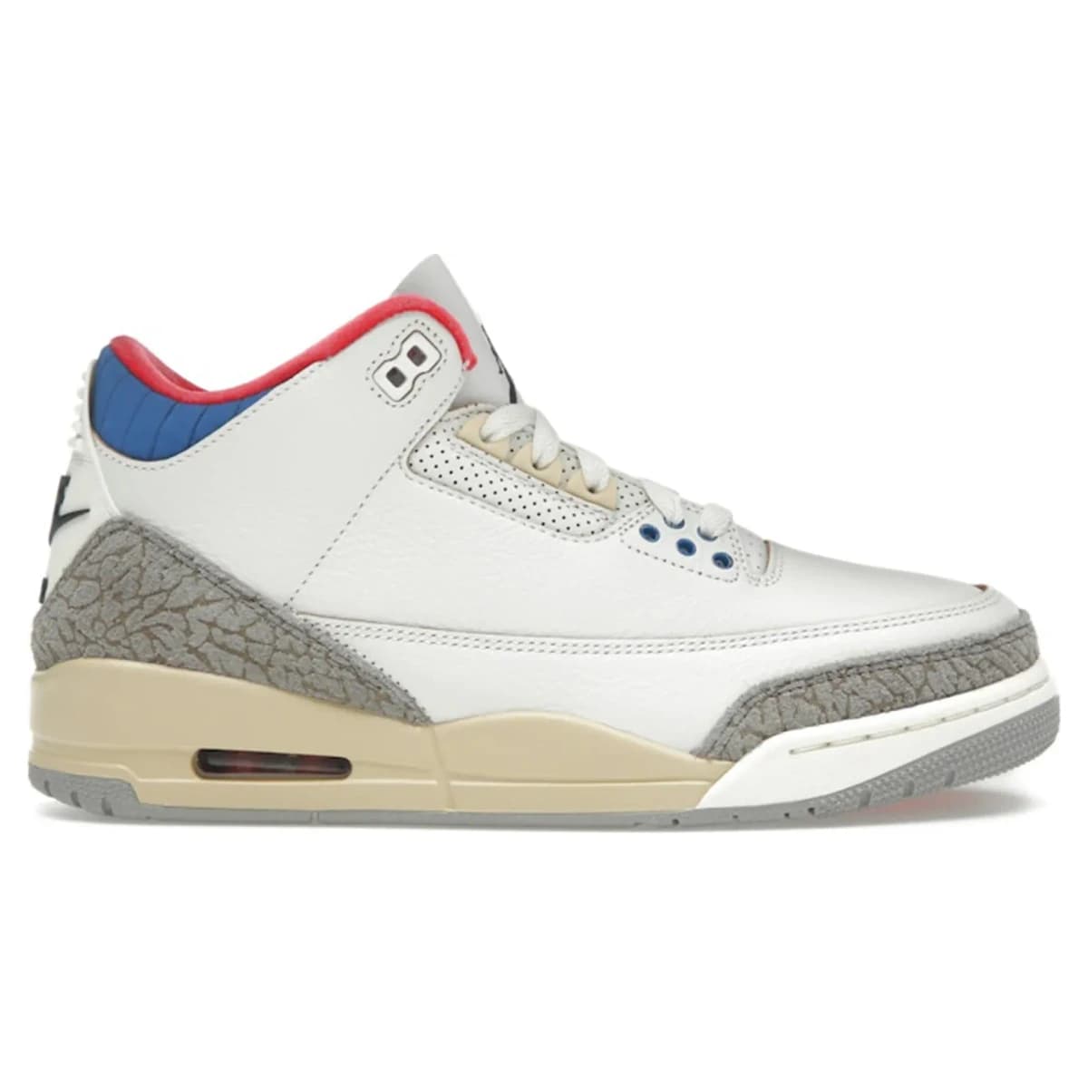 Air Jordan 3 Seoul 2.0. Vista 1 del modelo. Imagen de catálogo del producto.