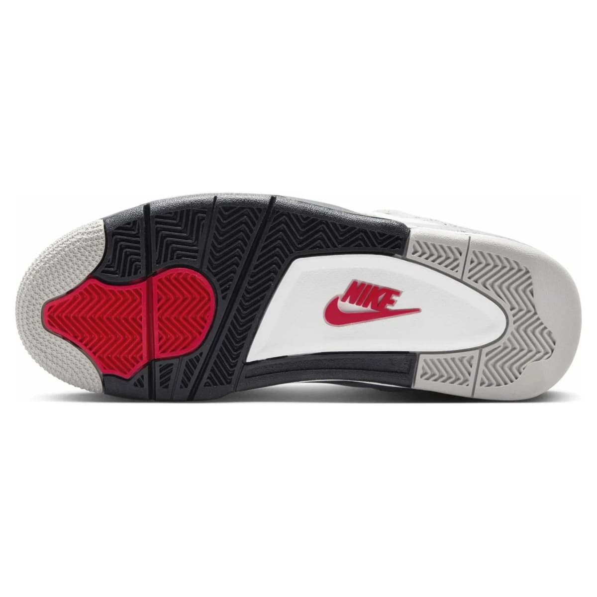 Air Jordan 4 White Cement. Vista 2 del modelo. Imagen de catálogo del producto.