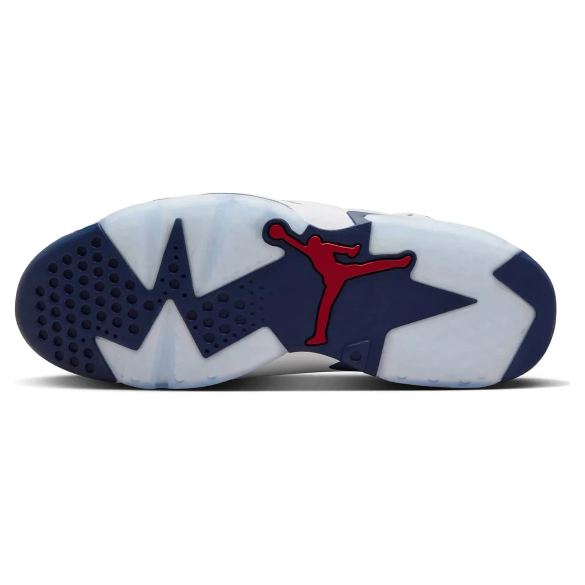 Air Jordan 6 Retro Olympic. Vista 2 del modelo. Imagen de catálogo del producto.