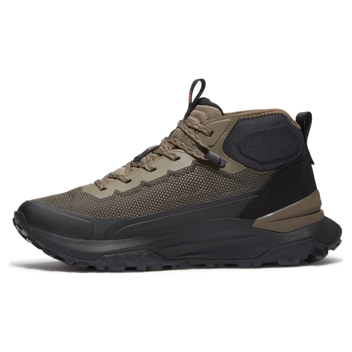 Timberland Mid Sneaker Olive Mesh. Vista 2 del modelo. Imagen de catálogo del producto.