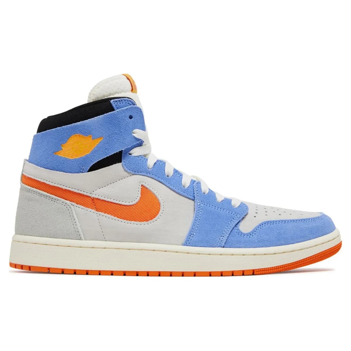 Air Jordan 1 High Zoom Royal Pulse Alpha Orange. Vista 1 del modelo. Imagen de catálogo del producto.