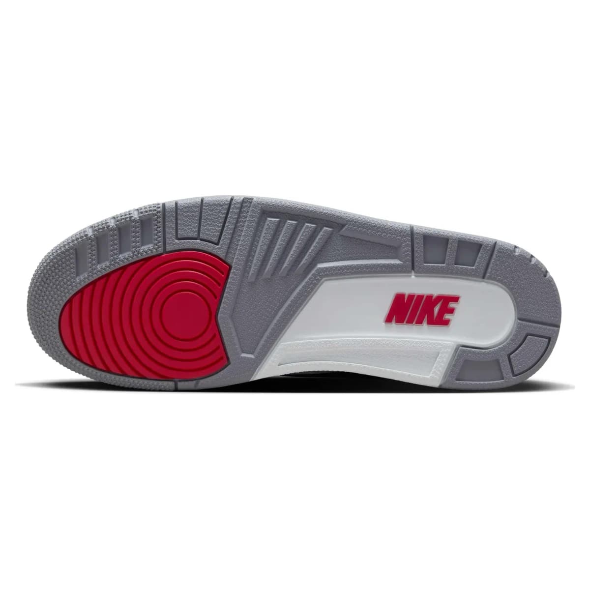 Air Jordan 3 Black Cement. Vista 2 del modelo. Imagen de catálogo del producto.