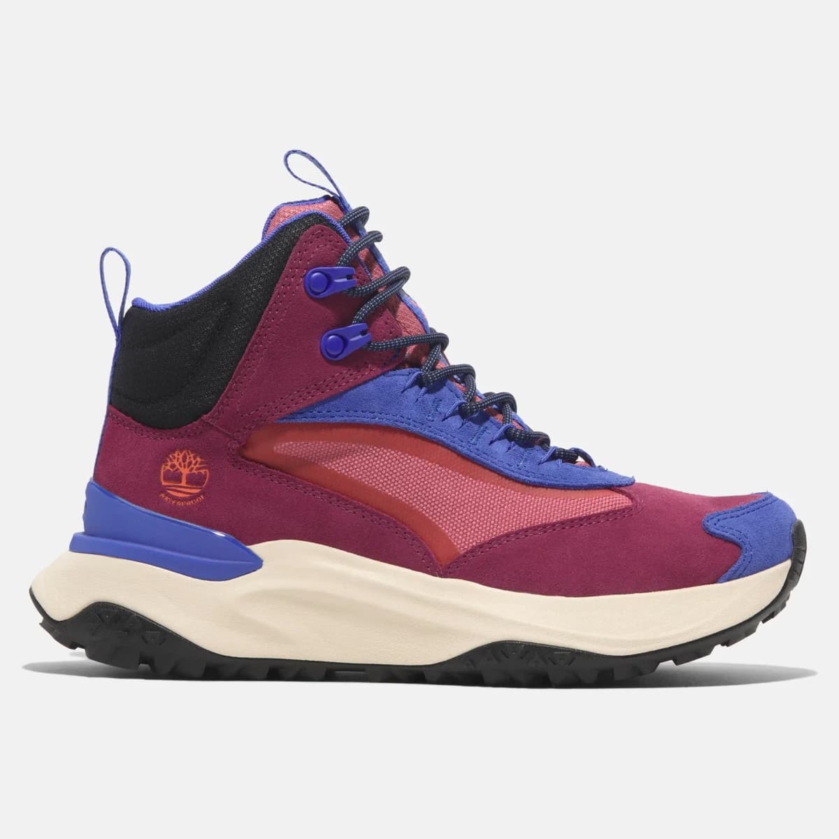 Timberland Motion Access Mid Lace-Up Waterproof Hiking Boot Multicolor. Vista 1 del modelo. Imagen de catálogo del producto.
